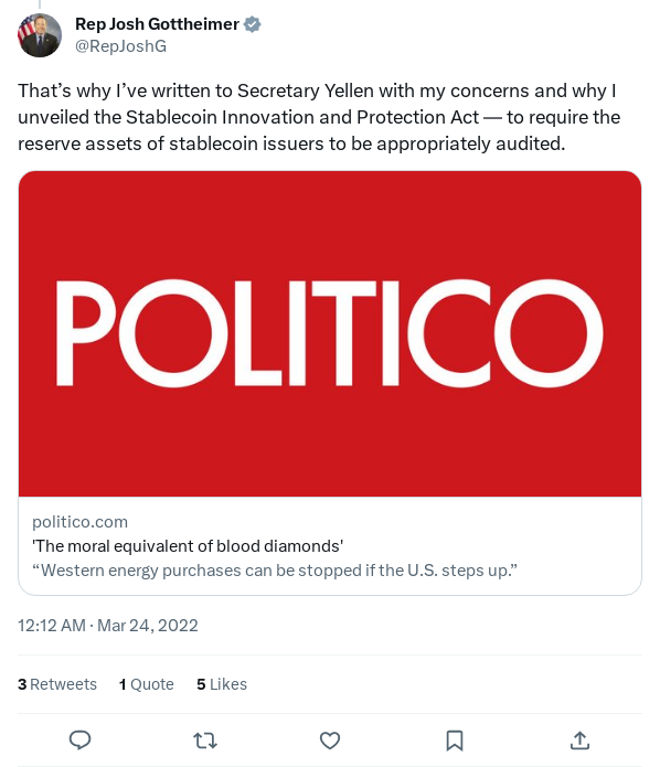 Screenshot of Archived Tweet