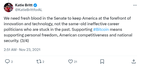 Screenshot of Archived Tweet