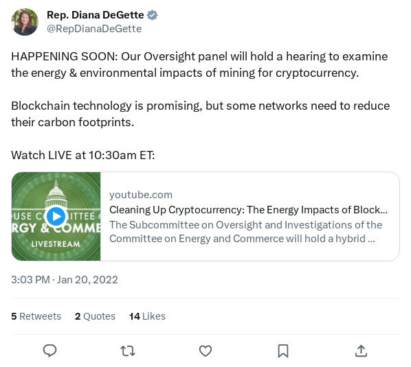 Screenshot of Archived Tweet
