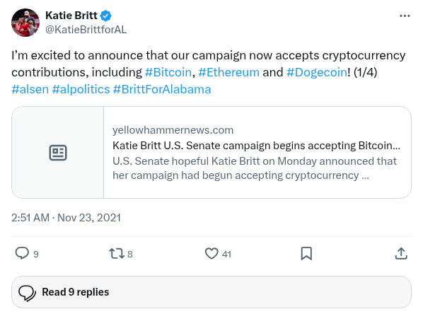 Screenshot of Archived Tweet