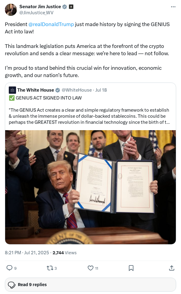 Screenshot of Archived Tweet