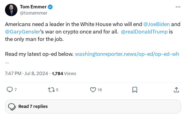 Screenshot of Archived Tweet