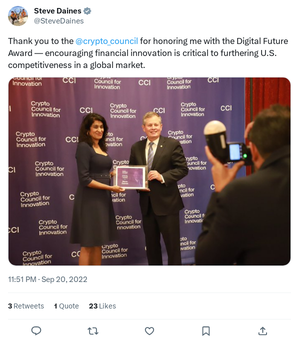 Screenshot of Archived Tweet