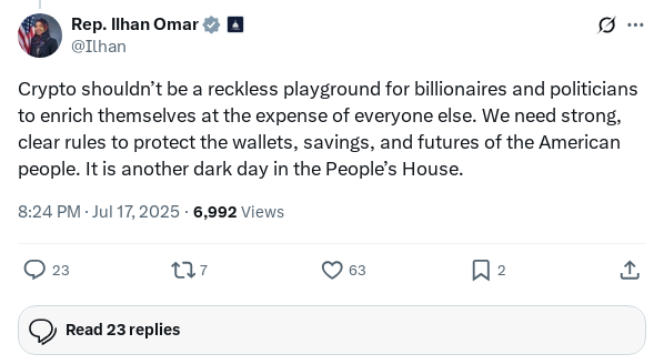 Screenshot of Archived Tweet