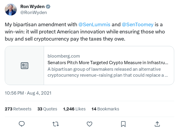 Screenshot of Archived Tweet