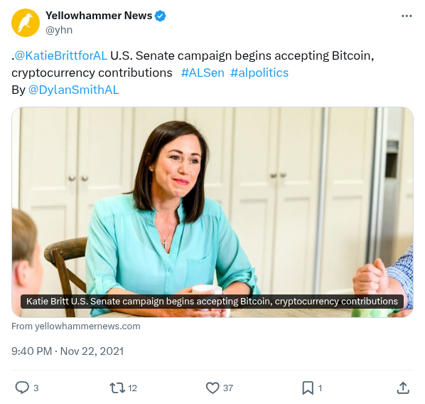 Screenshot of Archived Tweet