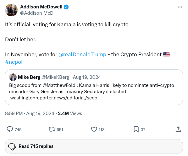 Screenshot of Archived Tweet