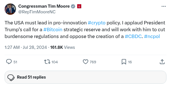 Screenshot of Archived Tweet