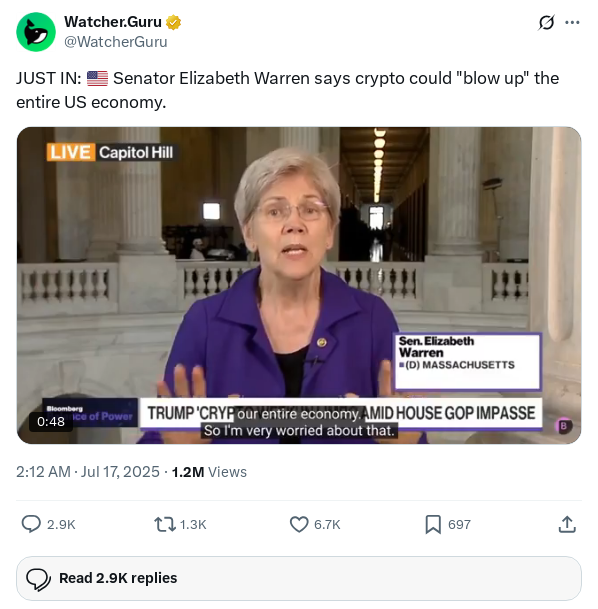 Screenshot of Archived Tweet