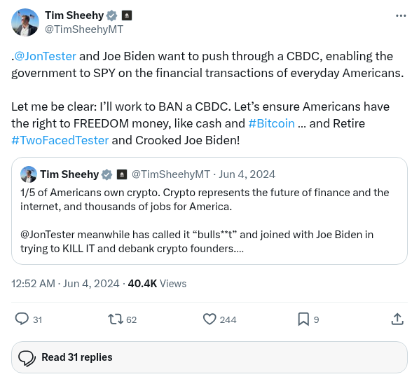 Screenshot of Archived Tweet