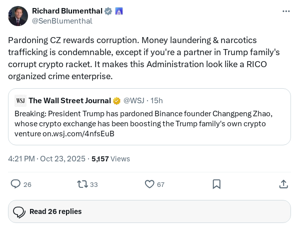 Screenshot of Archived Tweet