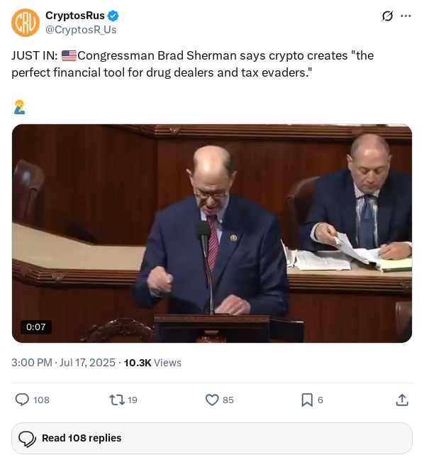 Screenshot of Archived Tweet