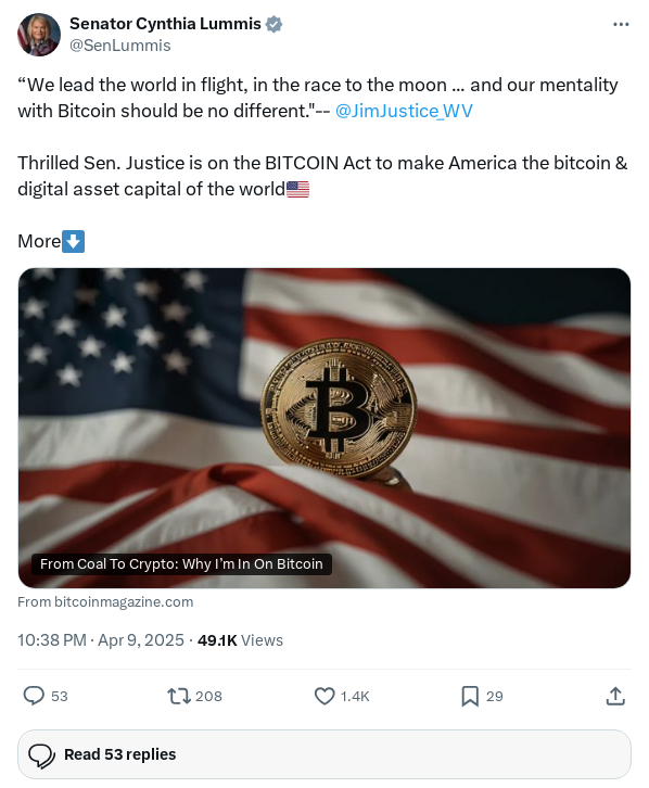 Screenshot of Archived Tweet