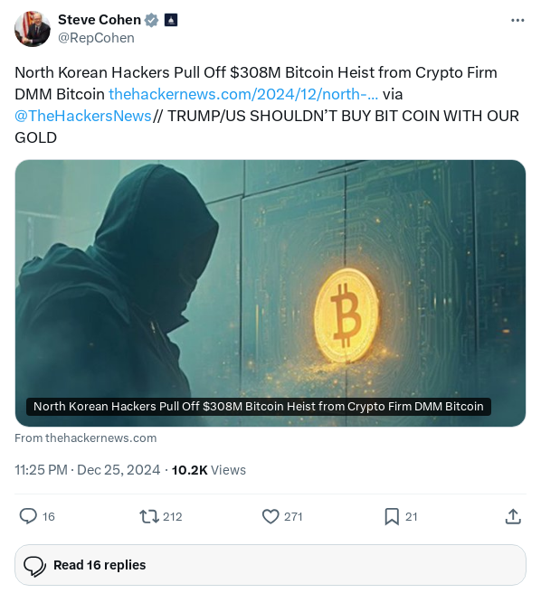 Screenshot of Archived Tweet