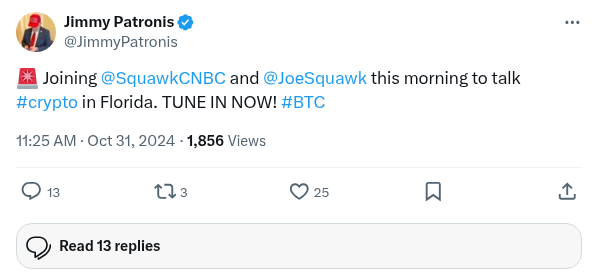 Screenshot of Archived Tweet