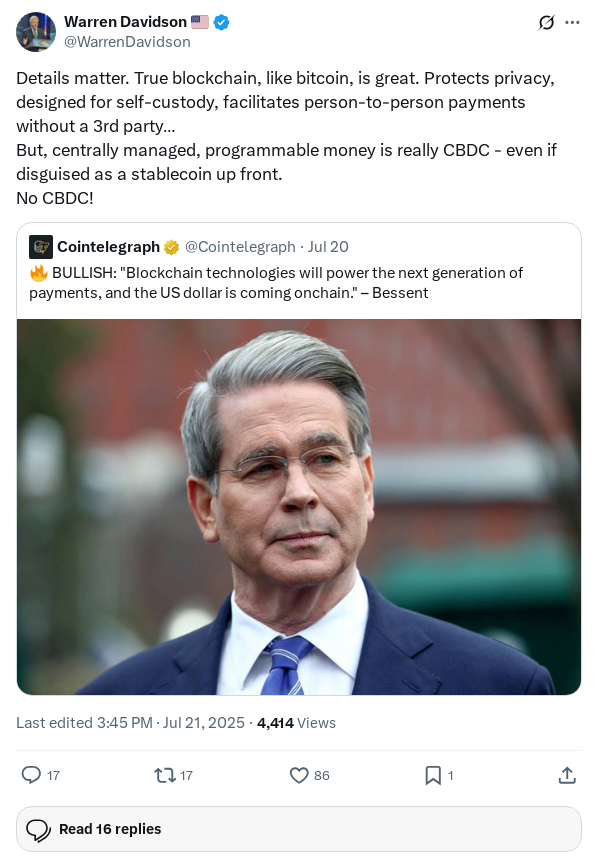Screenshot of Archived Tweet