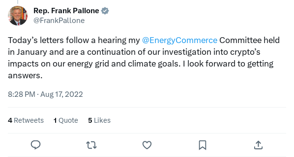 Screenshot of Archived Tweet
