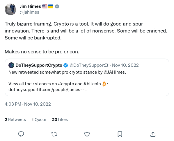 Screenshot of Archived Tweet