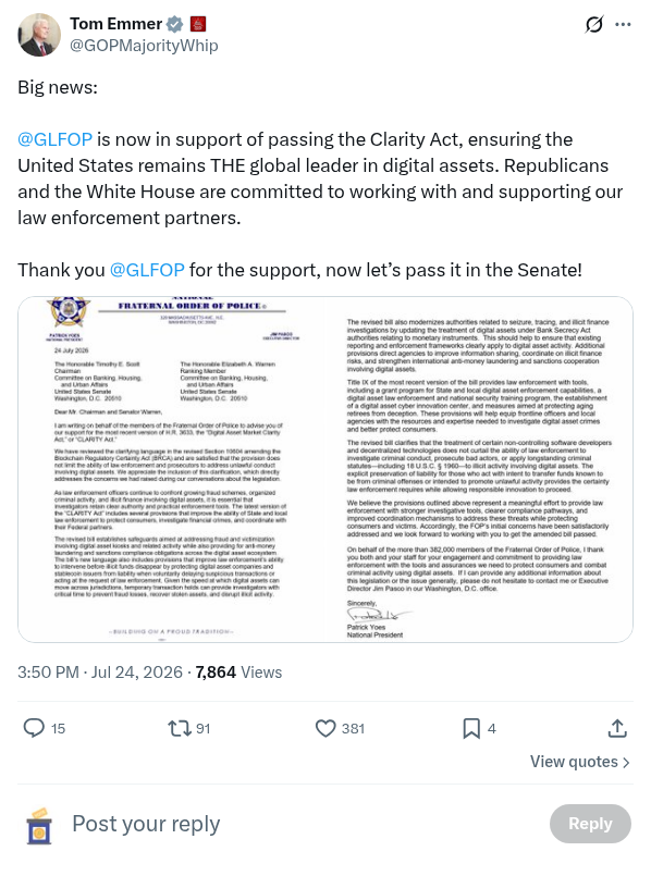 Screenshot of Archived Tweet
