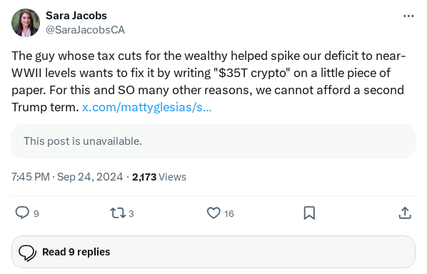 Screenshot of Archived Tweet