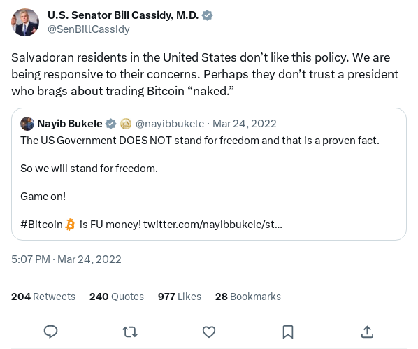 Screenshot of Archived Tweet