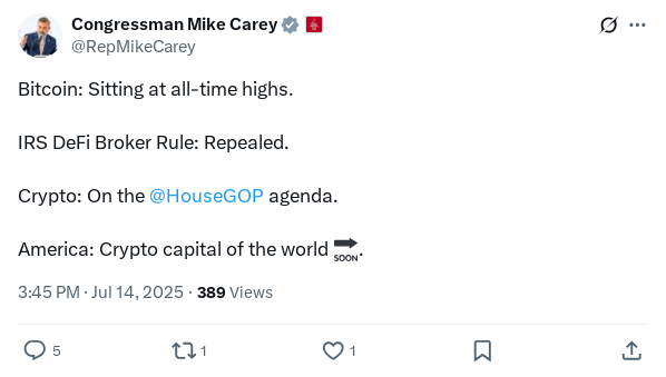 Screenshot of Archived Tweet