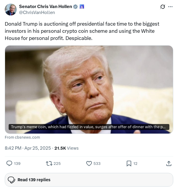 Screenshot of Archived Tweet