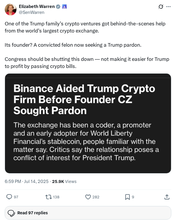 Screenshot of Archived Tweet