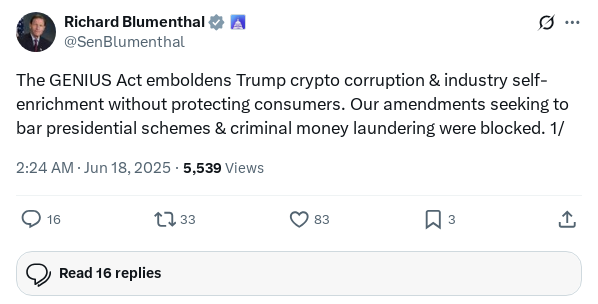 Screenshot of Archived Tweet